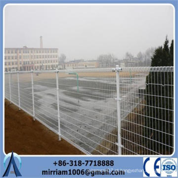 Pvc Revestido Wire Mesh / 1.0-3.0mm Fence Framework / Double Loop Mesh Fence